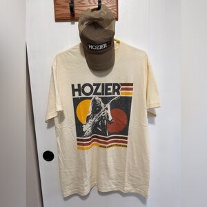 Hozier Concert Tee and Baseball Cap